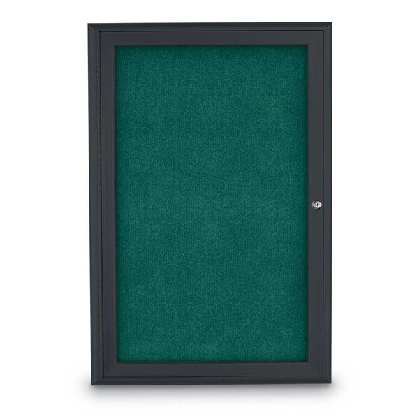 Sliding Door Indoor Enclosed Corkboard, 9